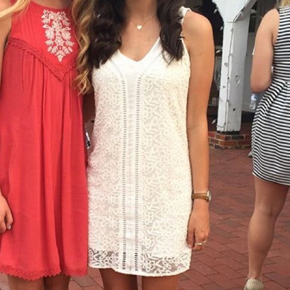 White lace dress